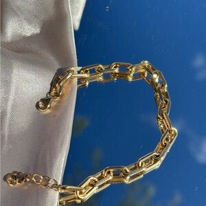 18K Gold Paperclip Chain Bracelet | Bellamare Jewelry